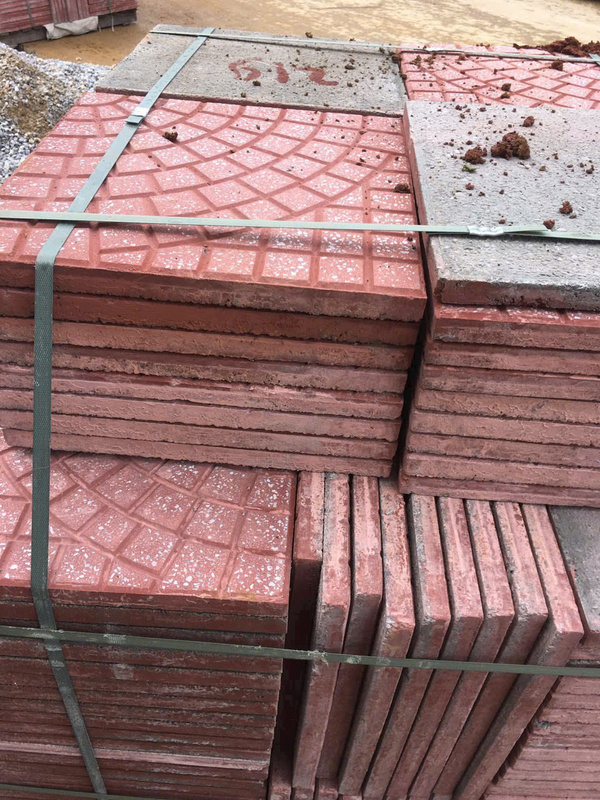 Gạch Terrazzo rẻ quạt màu đỏ - Gạch Bắc Việt - Công Ty Cổ Phần Tư Vấn Và Xây Dựng Hạ Tầng Kỹ Thuật Bắc Việt